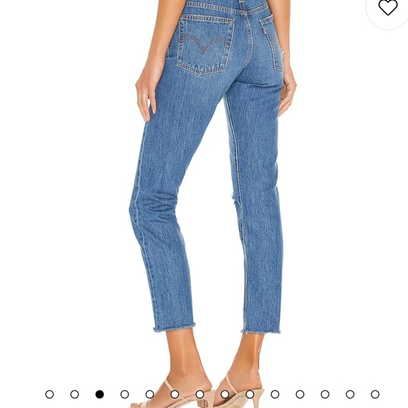 Levi's Wedgie Jean Blue Distressed Size 26 - Picture 2 of 11